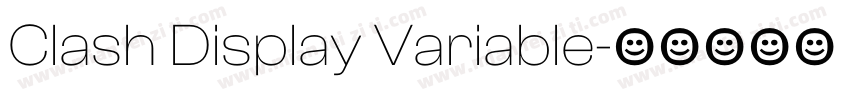 Clash Display Variable字体转换